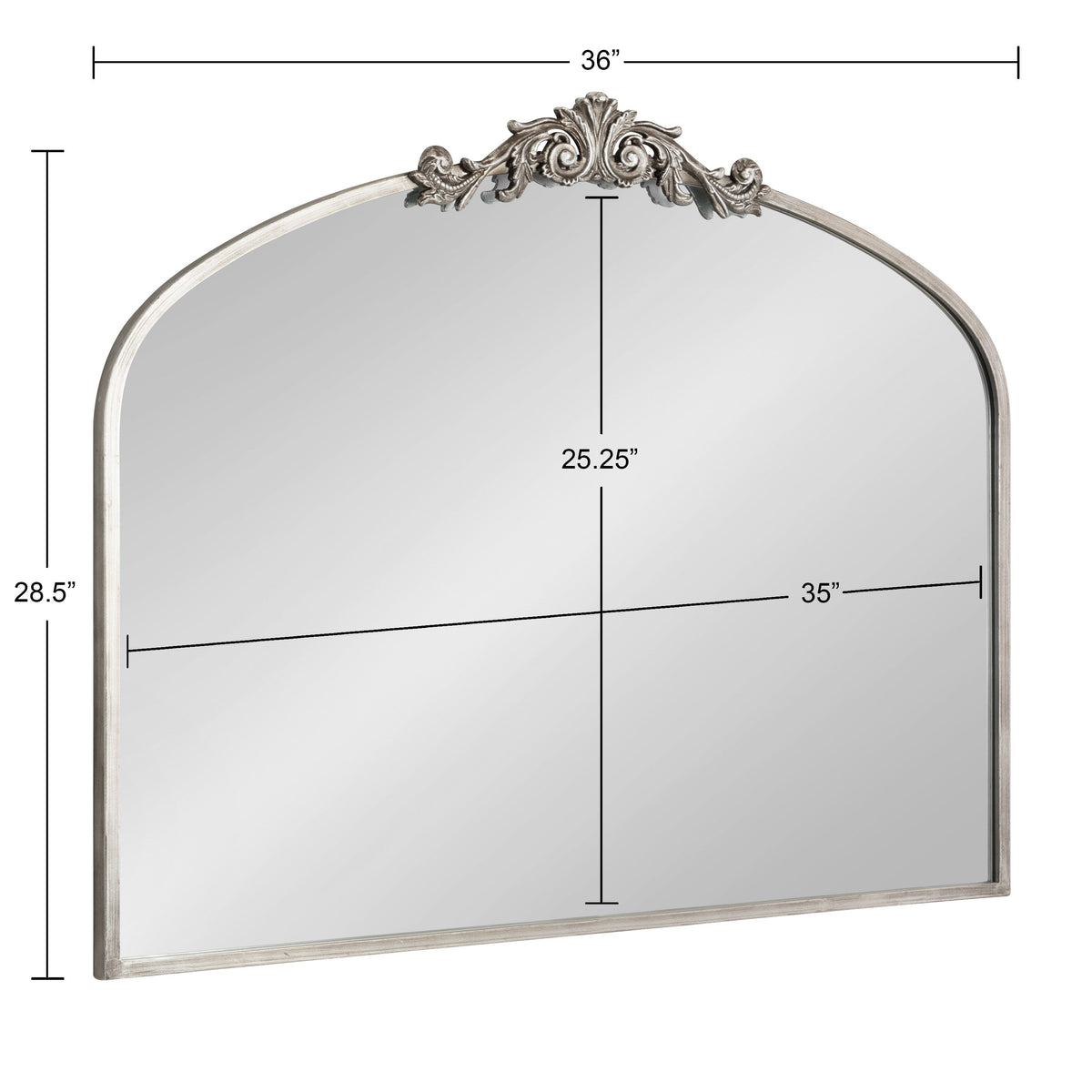 The Arendahl | Ornate Baroque Arch Mirror