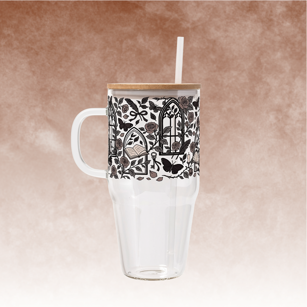 Dark Academia Glass Cups