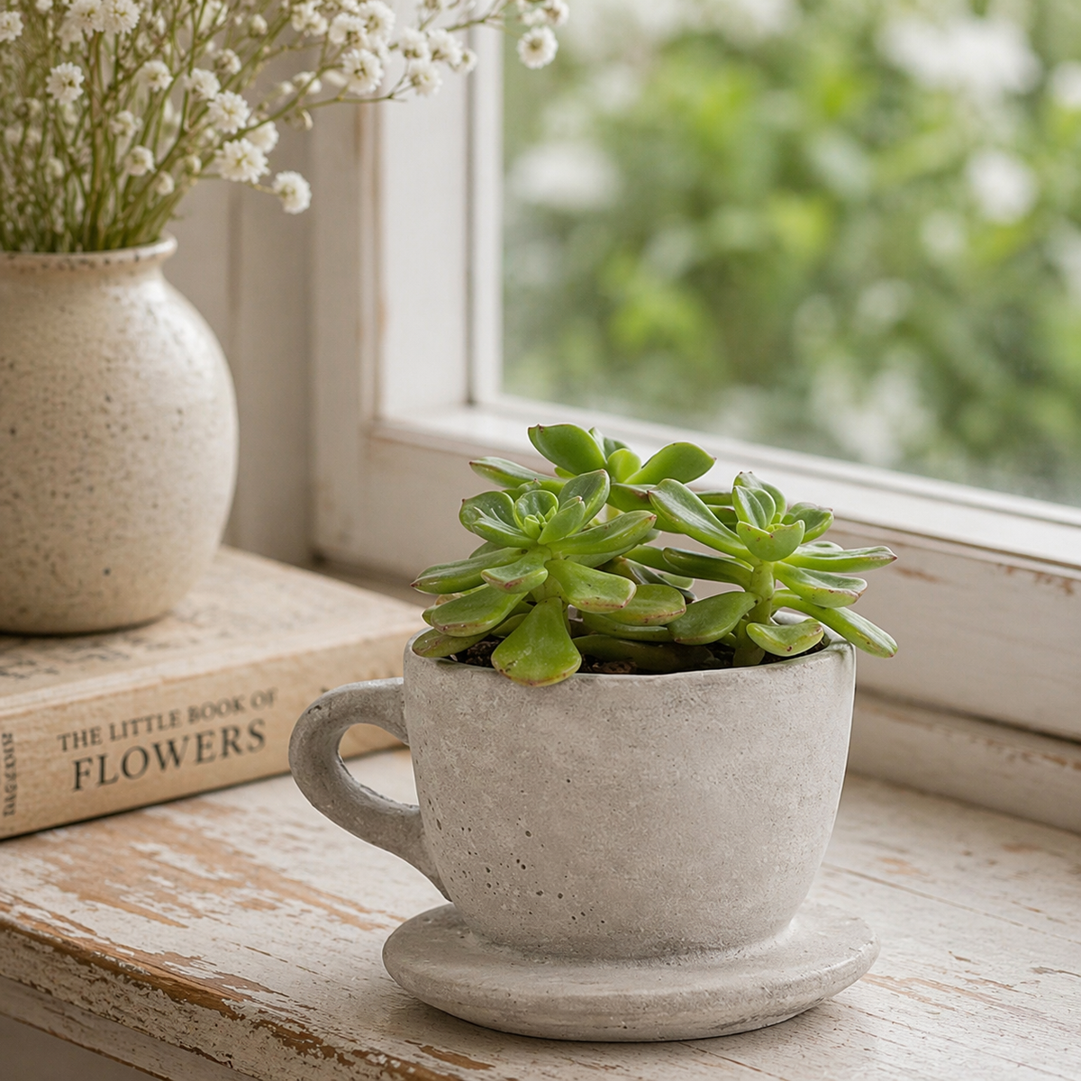 The Cottage Teacup | Concrete Planter