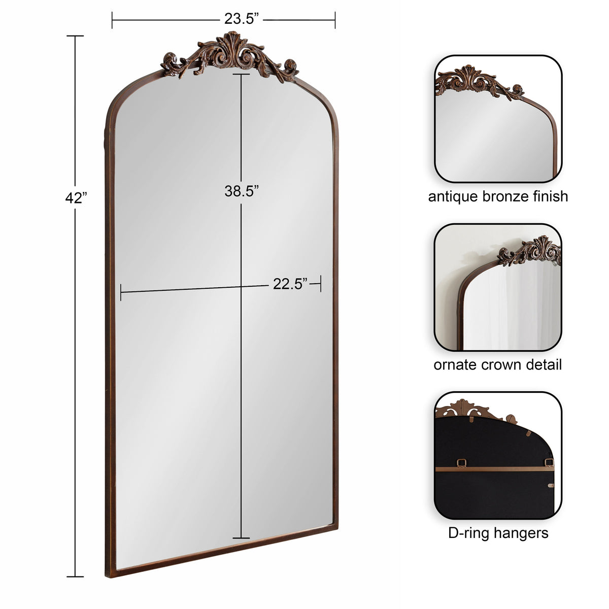 The Arendahl | Ornate Baroque Arch Mirror