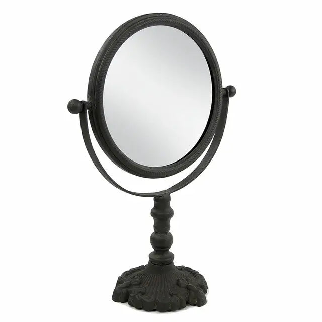Antique Cast Iron Pivot Vanity Mirror