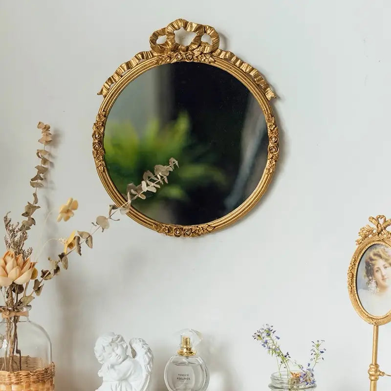 The Gilded Heirloom | Vintage Pewter Mirror