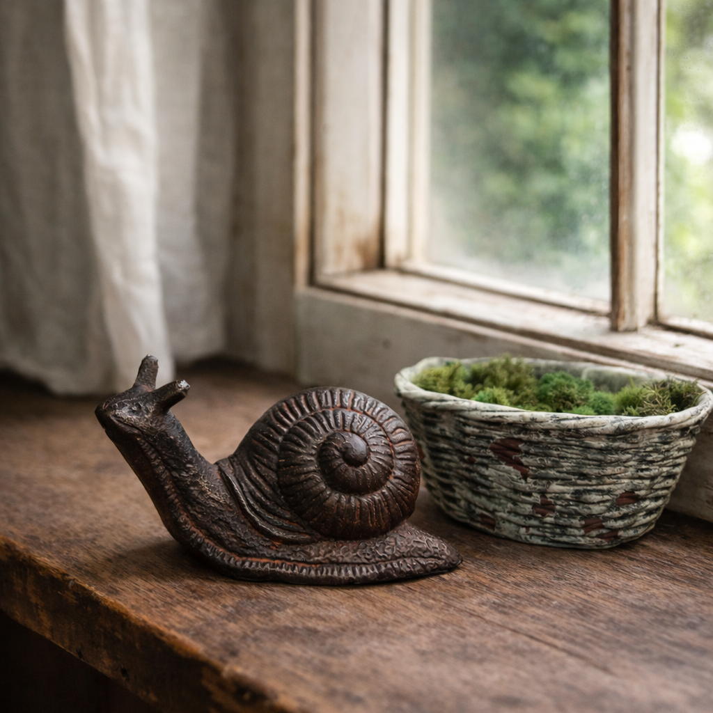 The Garden Wanderer | Cast Iron Snail Statue