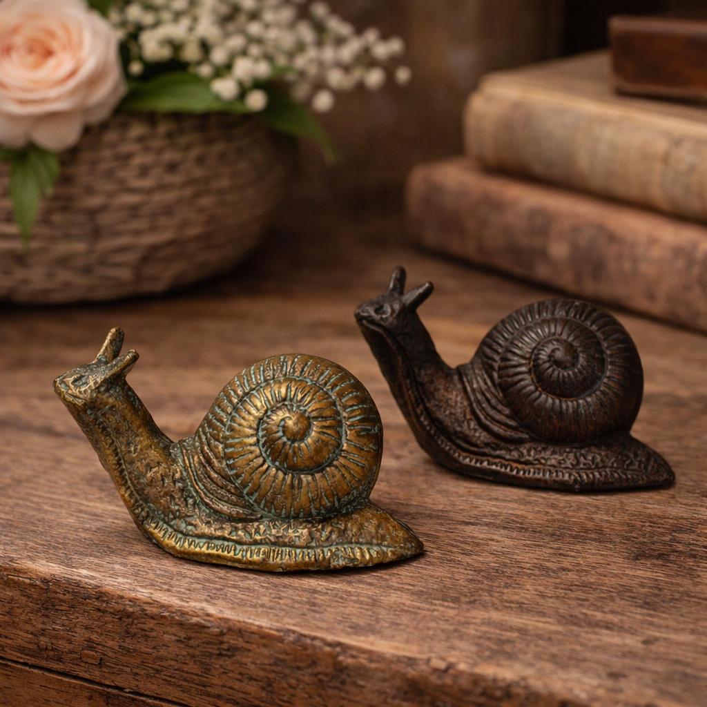 The Garden Wanderer | Cast Iron Snail Statue