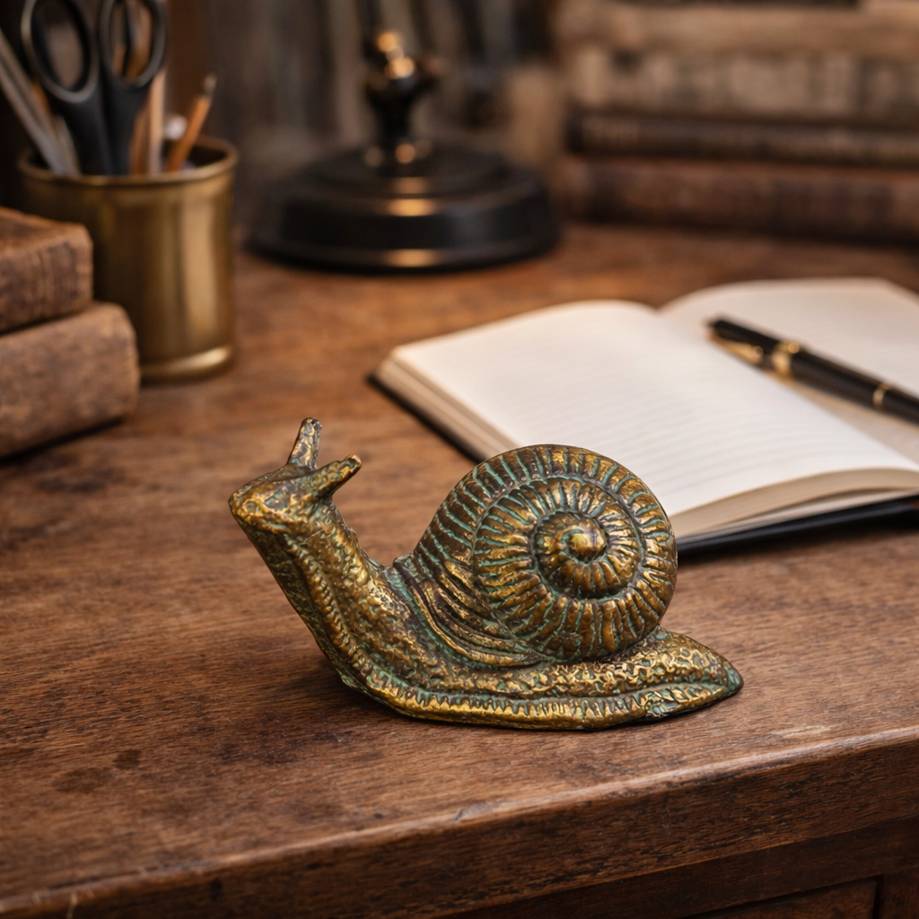 The Garden Wanderer | Cast Iron Snail Statue