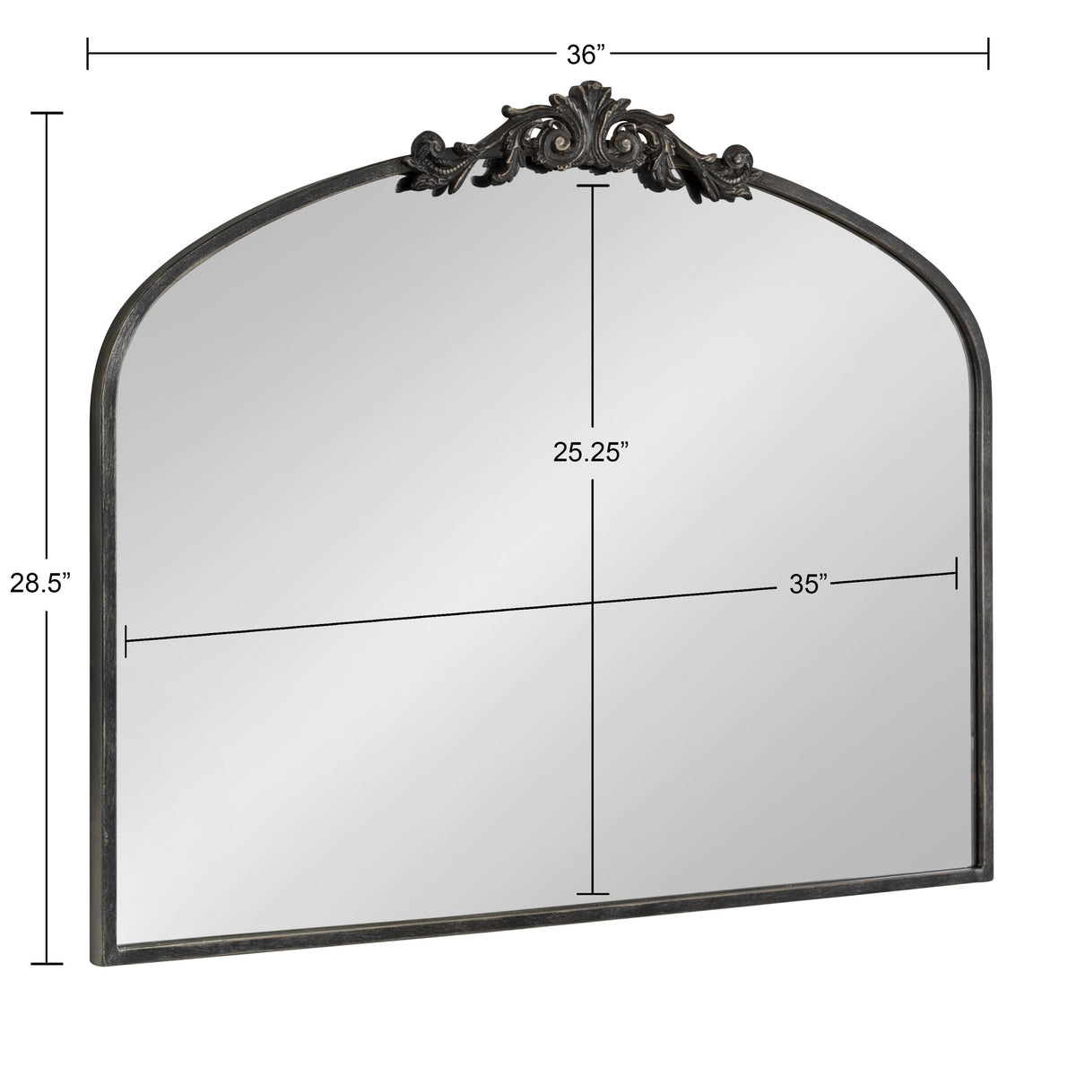 The Arendahl | Ornate Baroque Arch Mirror