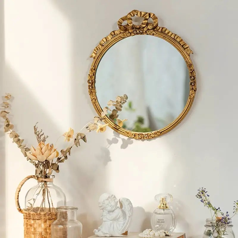 The Gilded Heirloom | Vintage Pewter Mirror