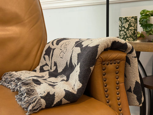 Addy Tuffet | Reversible Floral Cotton Throw