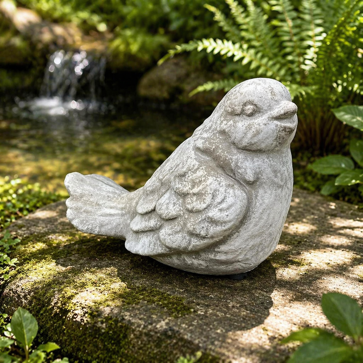The Garden Songbirds | Vintage Cement Bird Statues