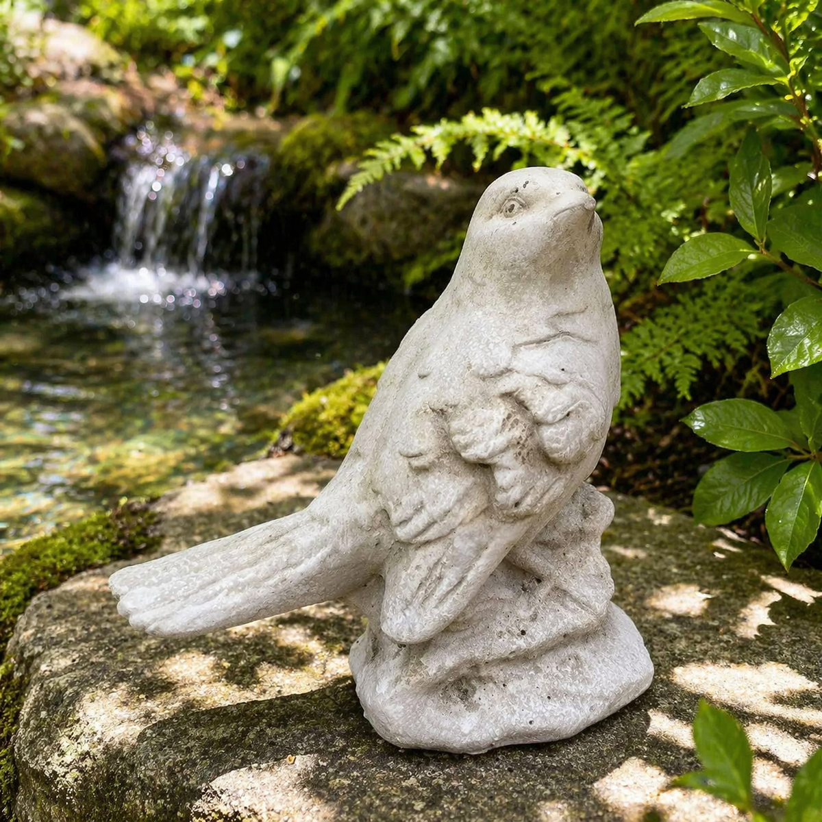 The Garden Songbirds | Vintage Cement Bird Statues