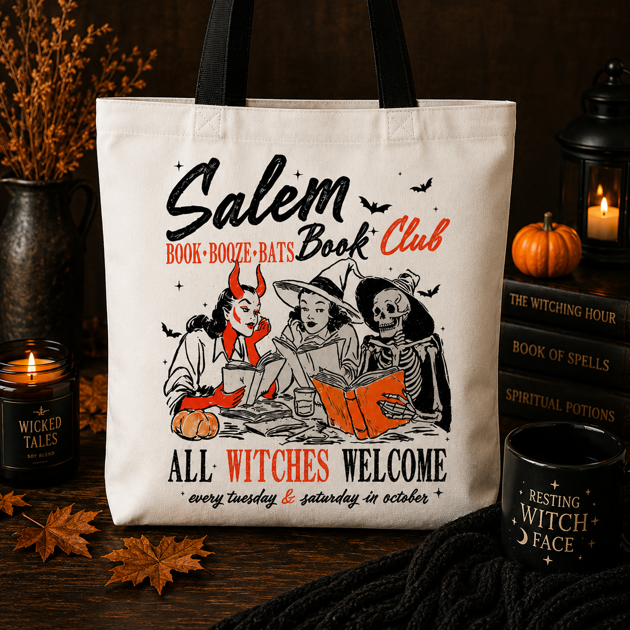 Salem Book Club Tote