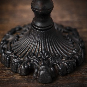 Antique Cast Iron Pivot Vanity Mirror