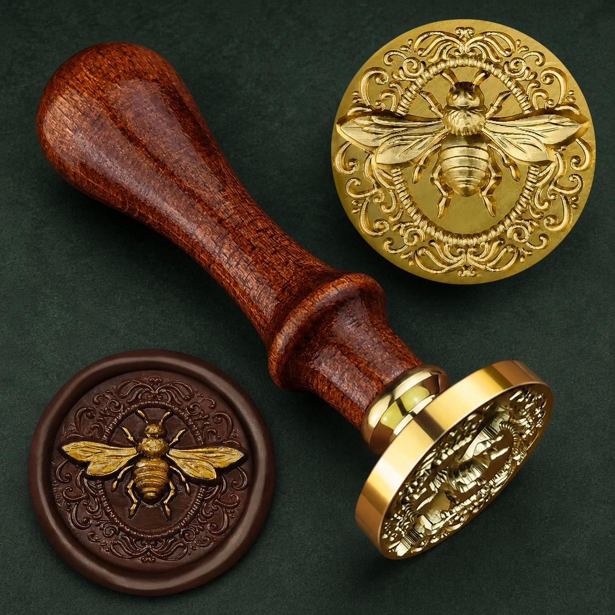 Vintage Bee Wax Seal Stamp
