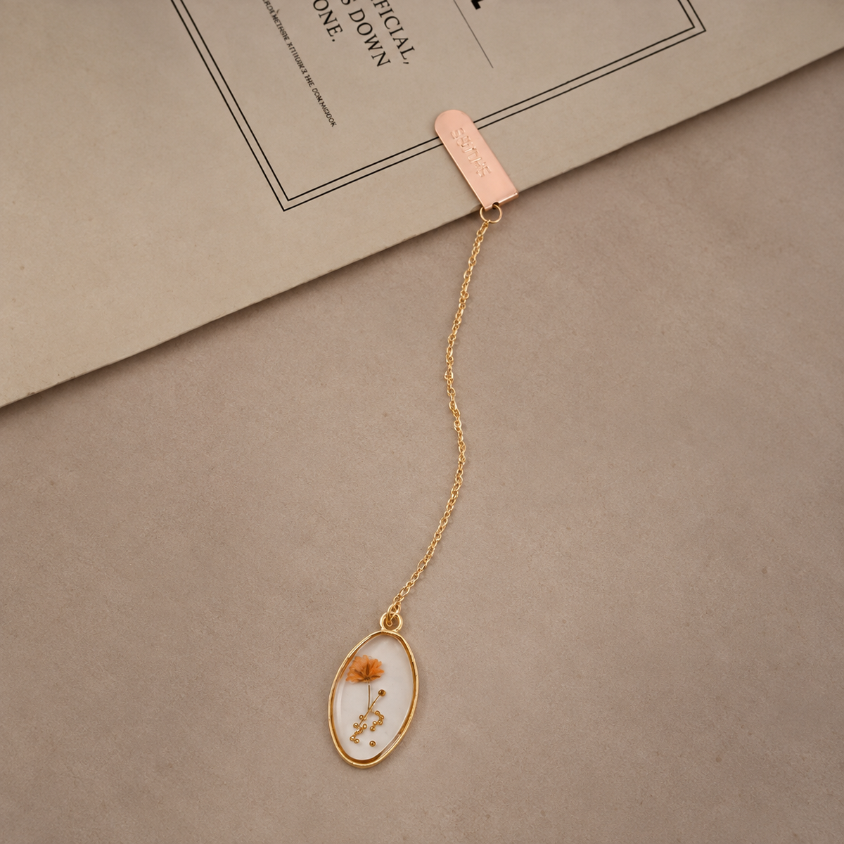 Pressed Wildflower Bookmark
