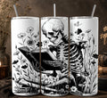 Gothic Reading Skeleton 20oz Tumbler
