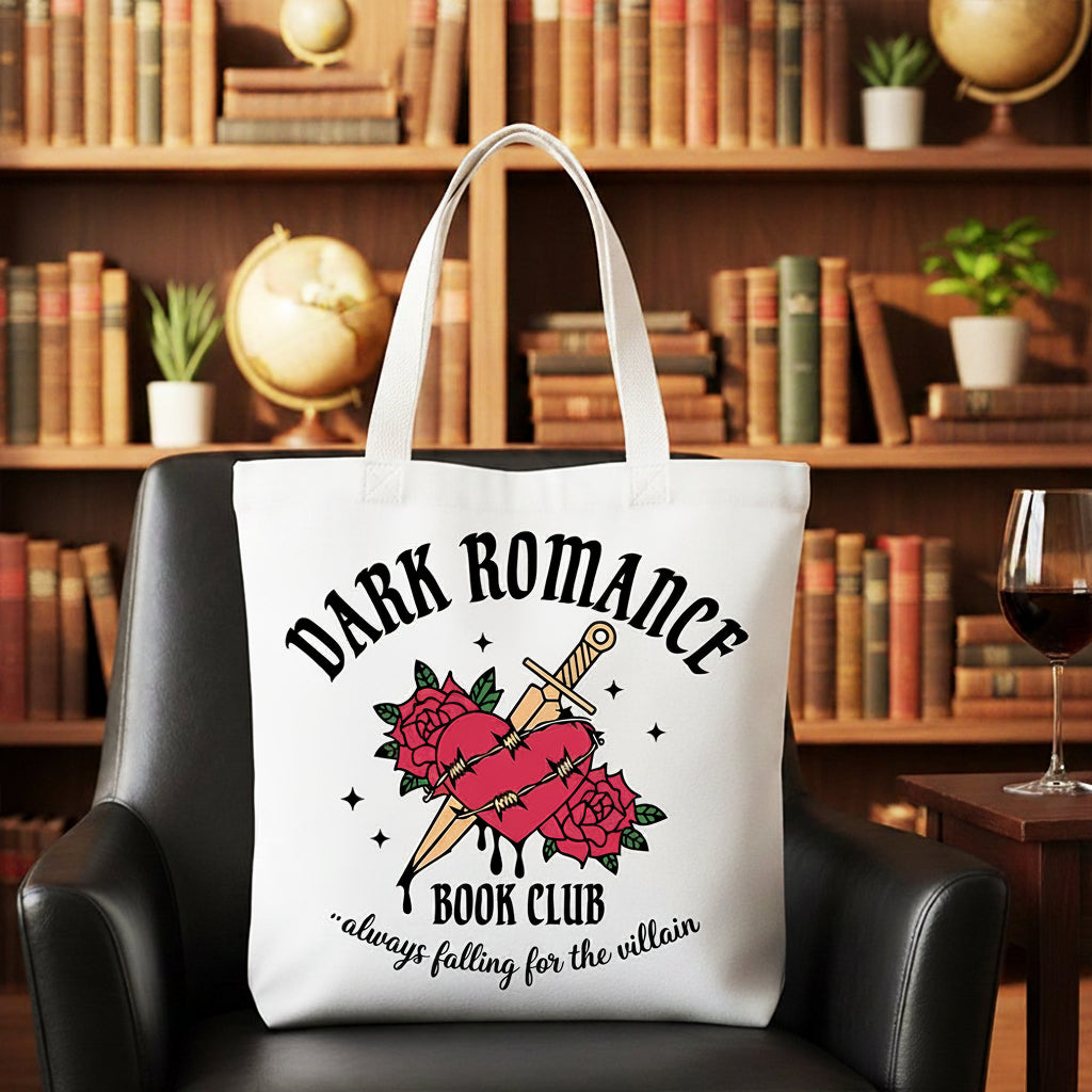 Dark Romance Book Club Canvas Tote