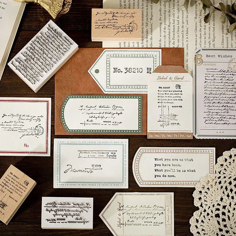 Wooden Vintage Letter Stamp