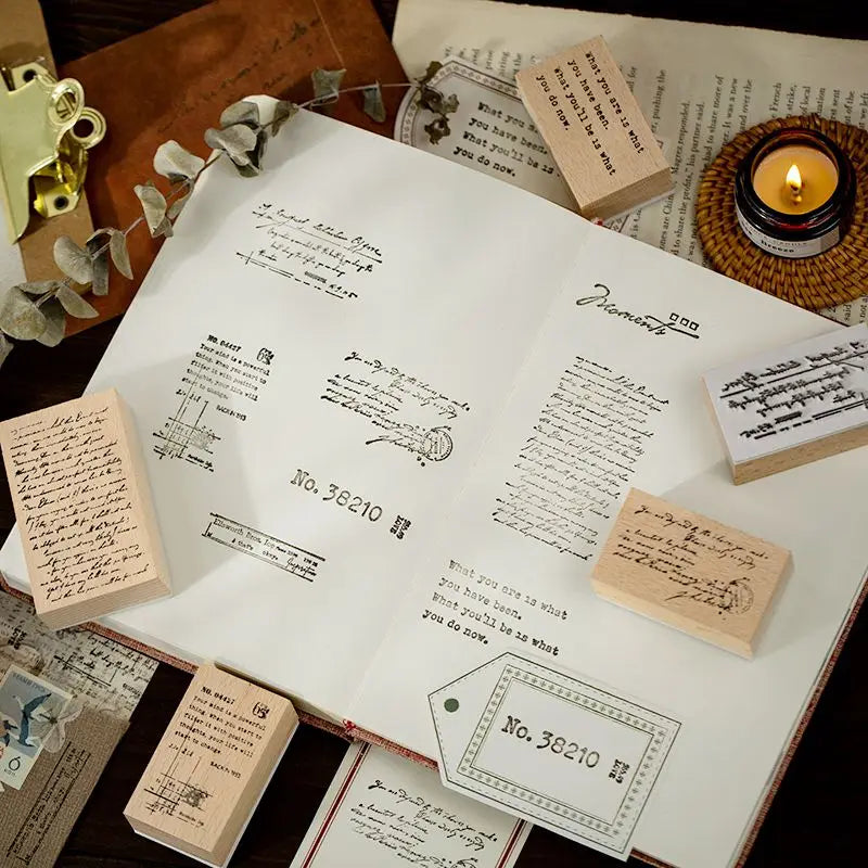 Wooden Vintage Letter Stamp