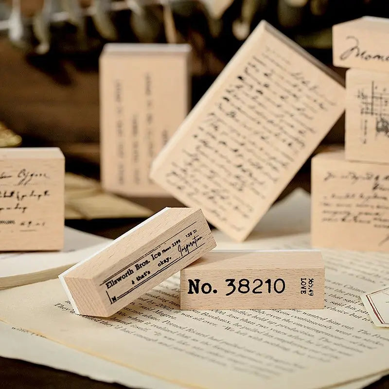 Wooden Vintage Letter Stamp