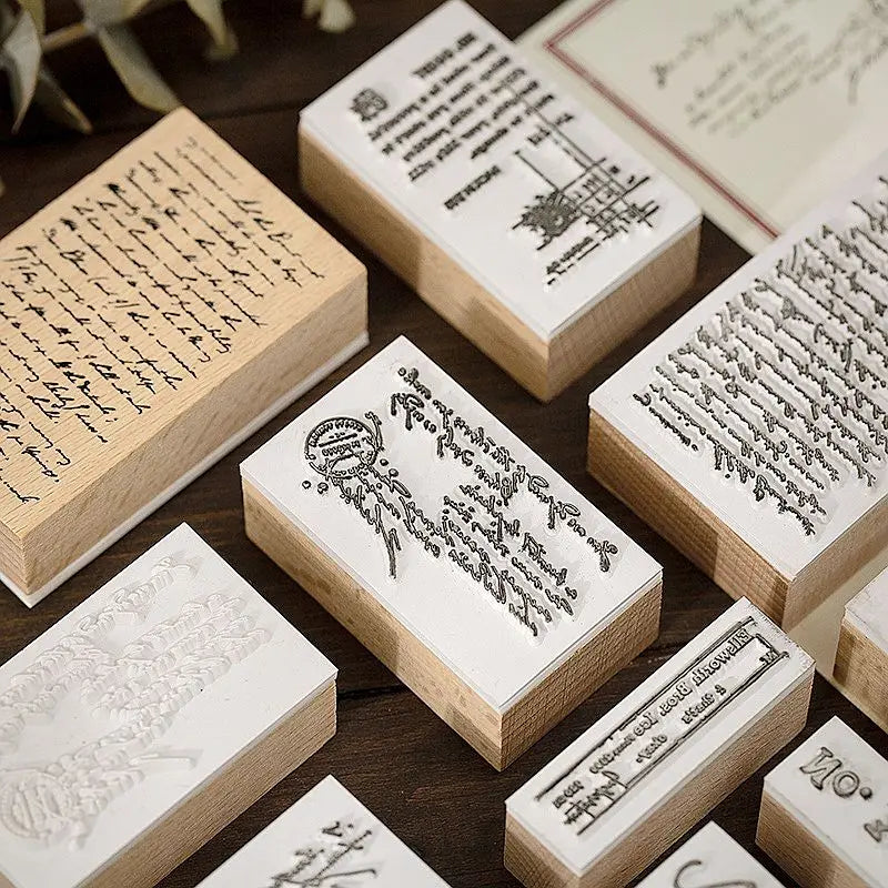 Wooden Vintage Letter Stamp
