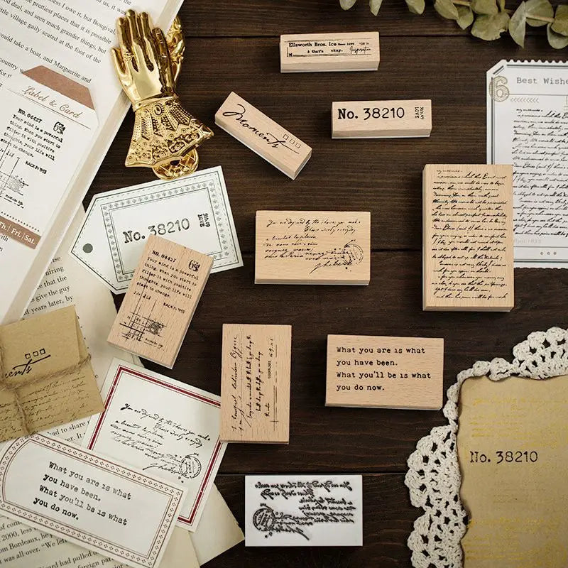 Wooden Vintage Letter Stamp