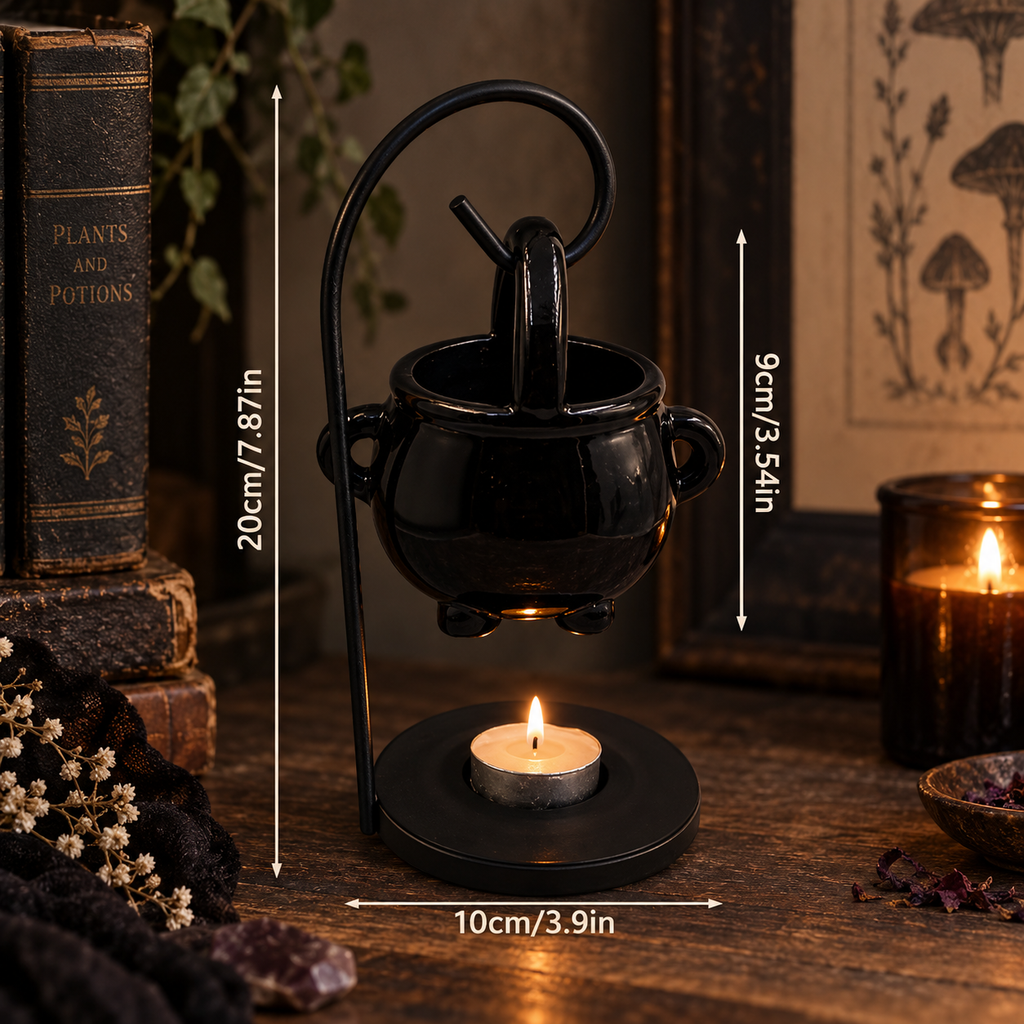 The Midnight Cauldron Oil Warmer