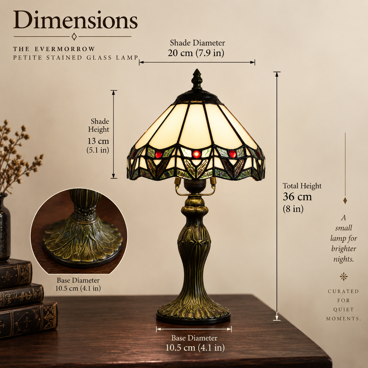 The Evermorrow Petite Stained Glass Lamp