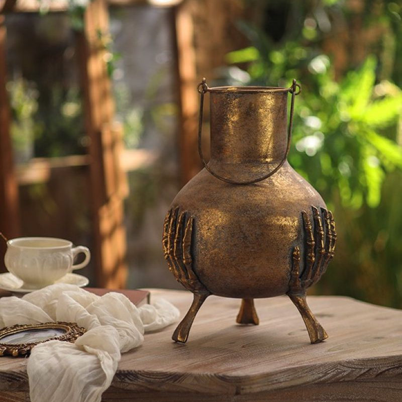 The Relic | Skeleton Hands Iron Vase