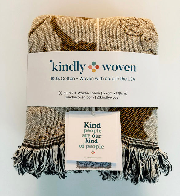 Addy Tuffet | Reversible Floral Cotton Throw