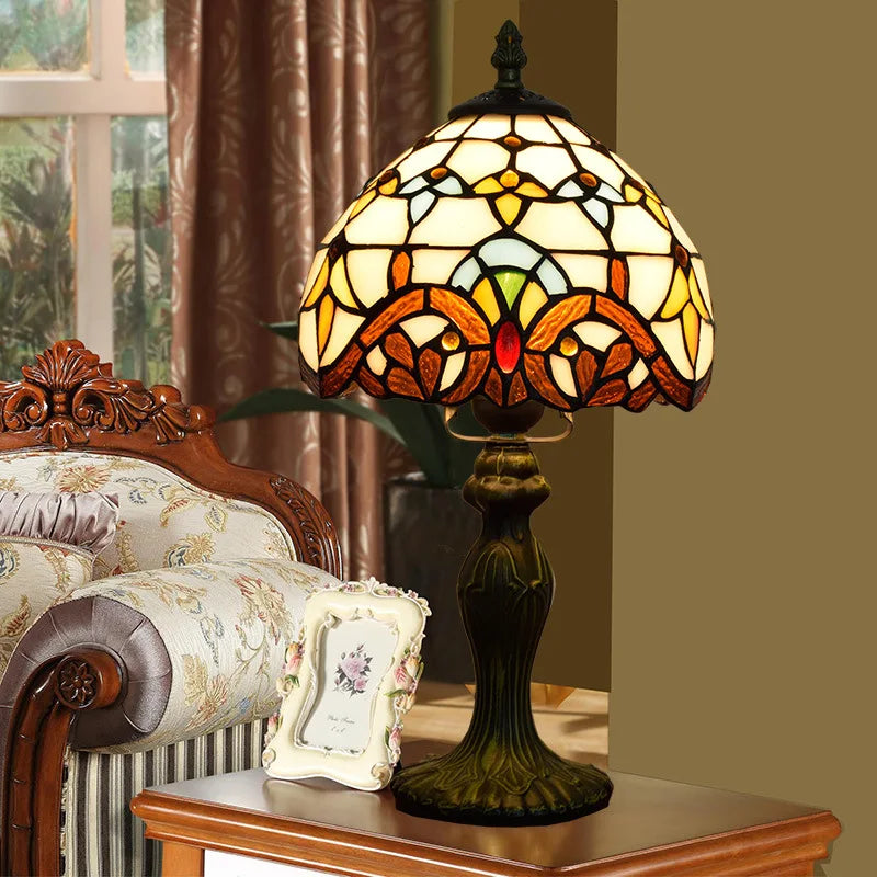 The Evermorrow Petite Stained Glass Lamp