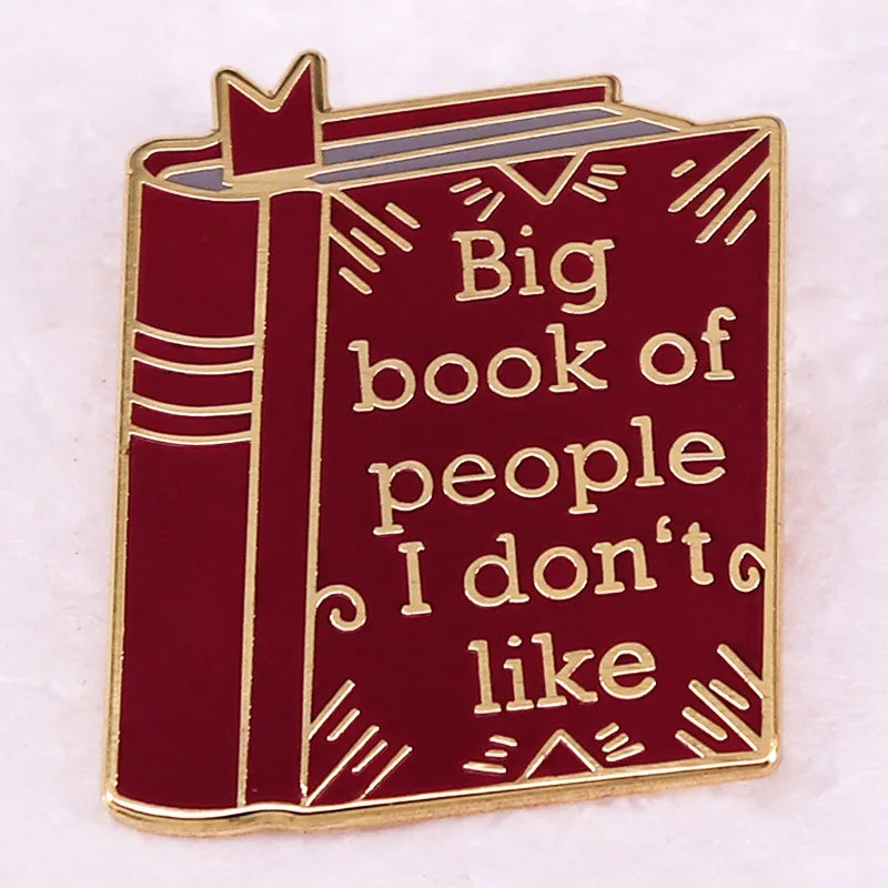 Book Lover Enamel Pins