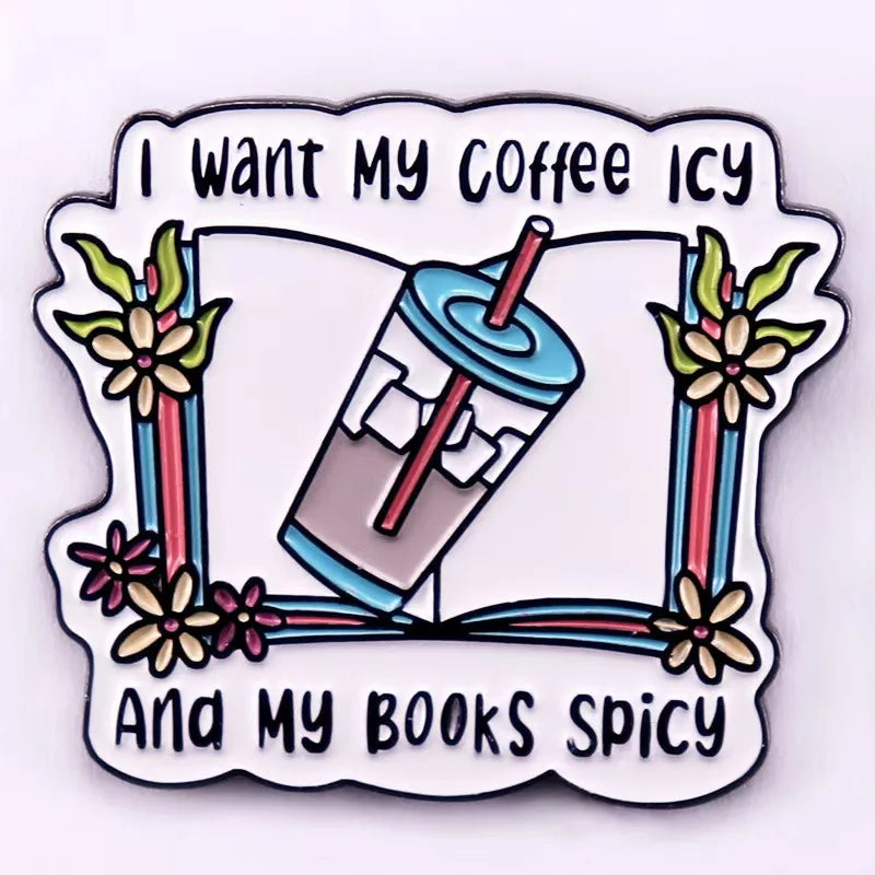 Book Lover Enamel Pins