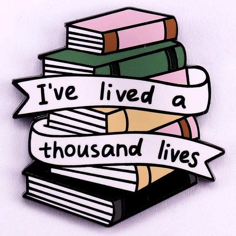 Book Lover Enamel Pins