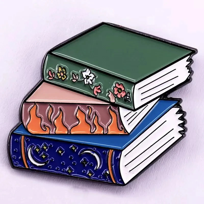 Book Lover Enamel Pins