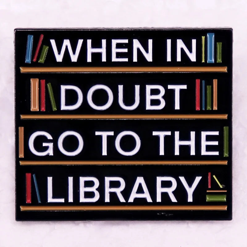 Book Lover Enamel Pins
