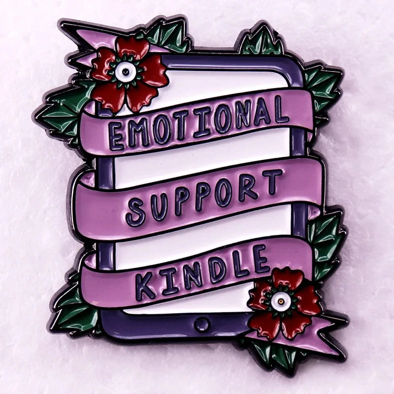 Book Lover Enamel Pins