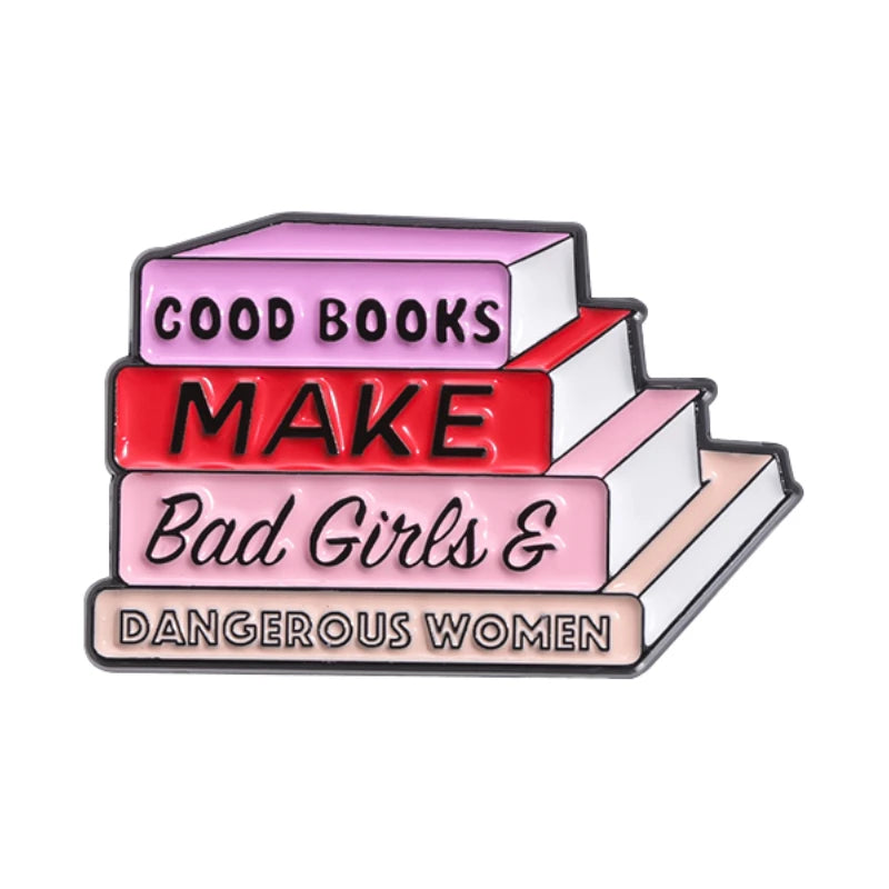 Book Lover Enamel Pins