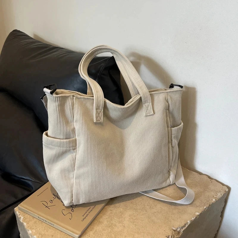 Corduroy Everyday Tote