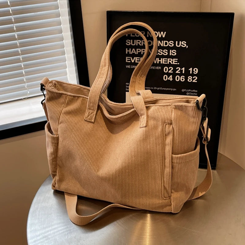 Corduroy Everyday Tote
