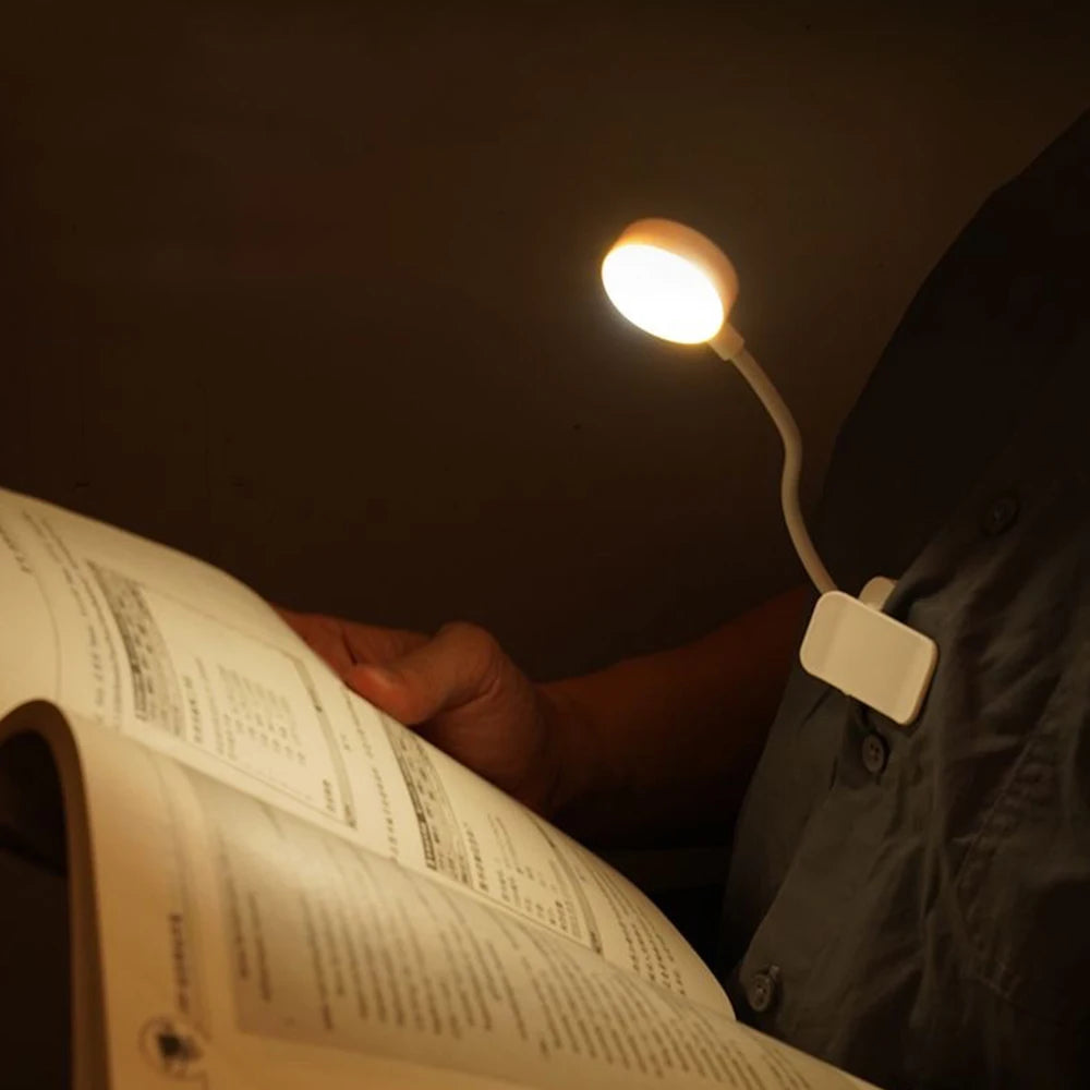 Soft Glow Clip-On Reading Light