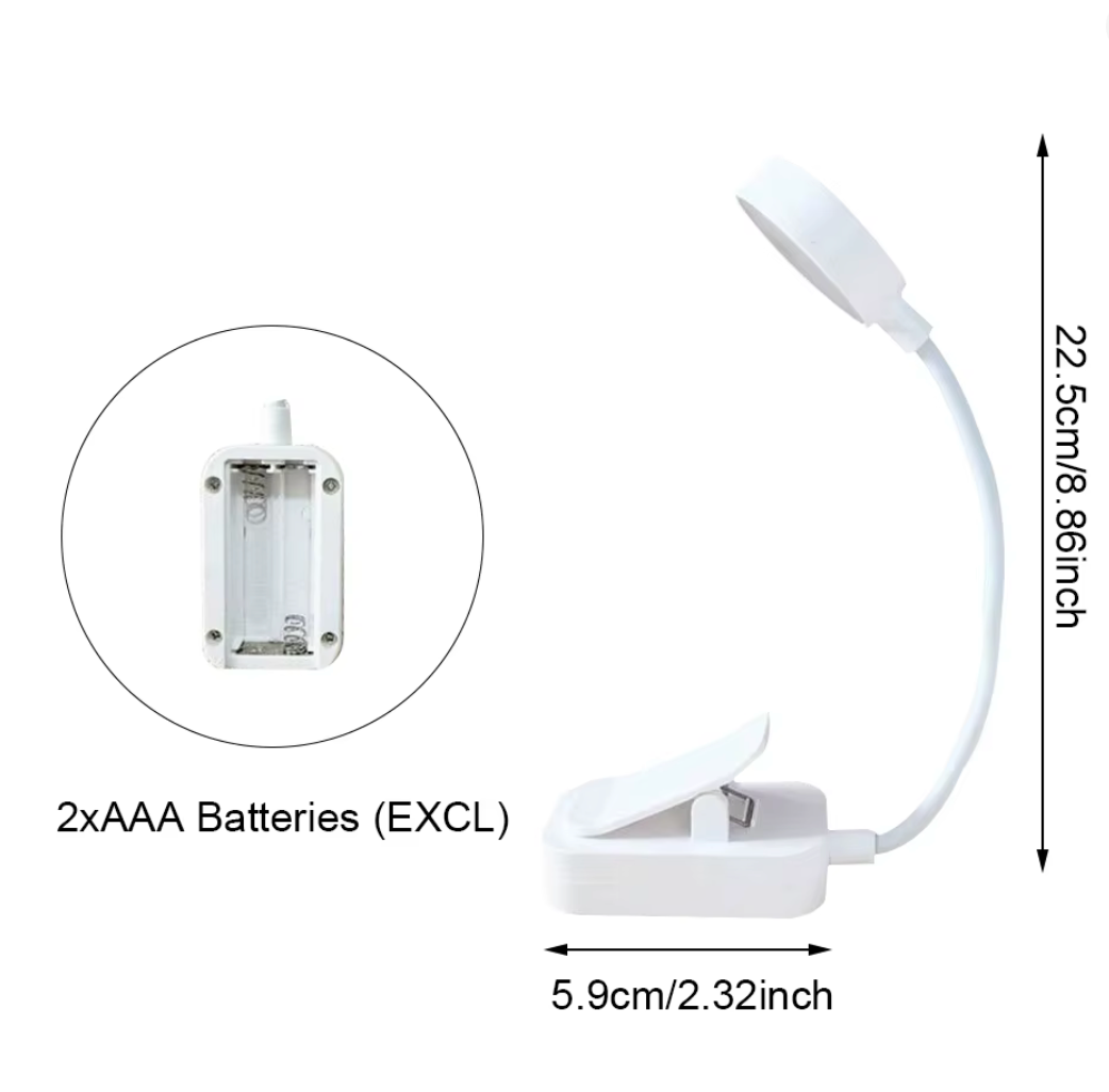 Soft Glow Clip-On Reading Light
