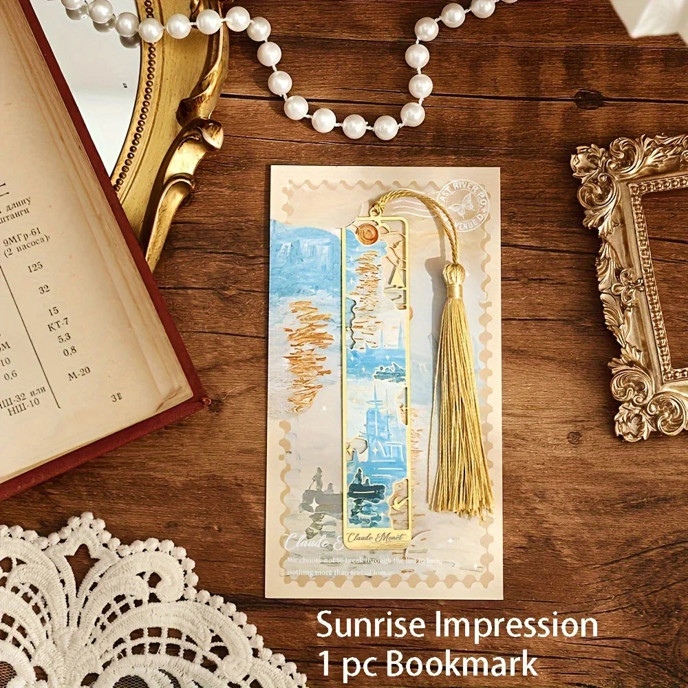 Vintage Art Metal Bookmark