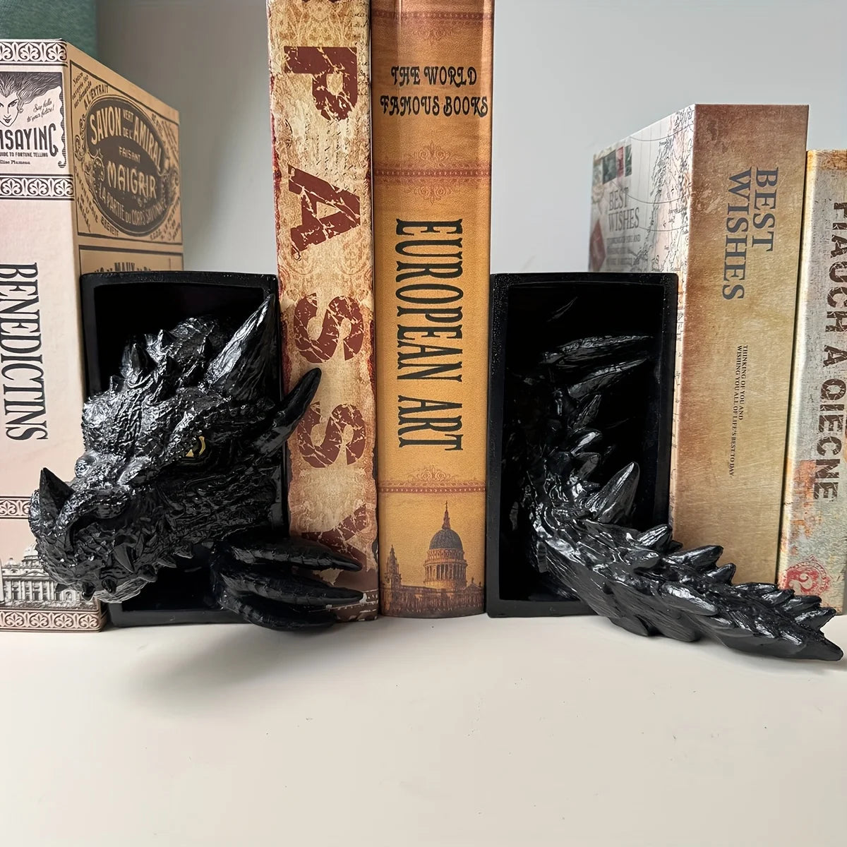 Dragon Guardian Bookends