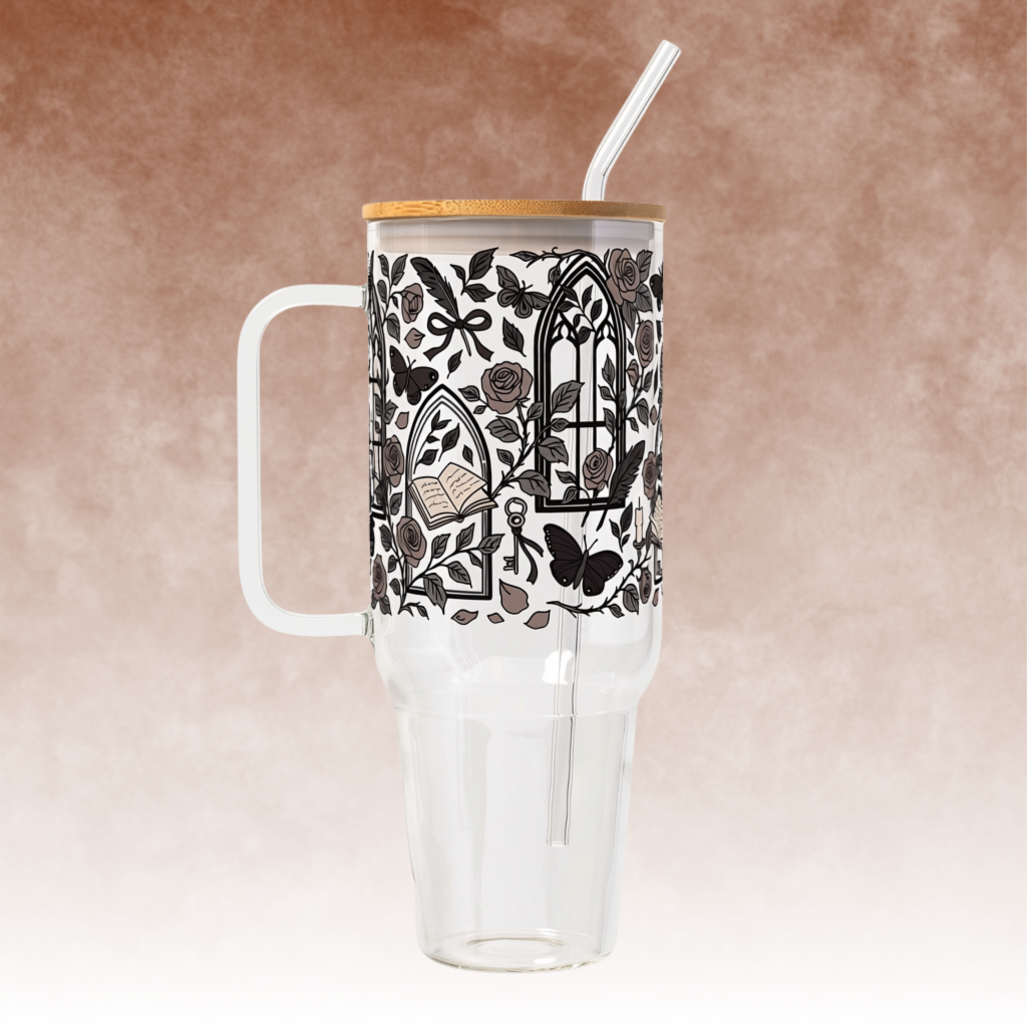 Dark Academia Glass Cups