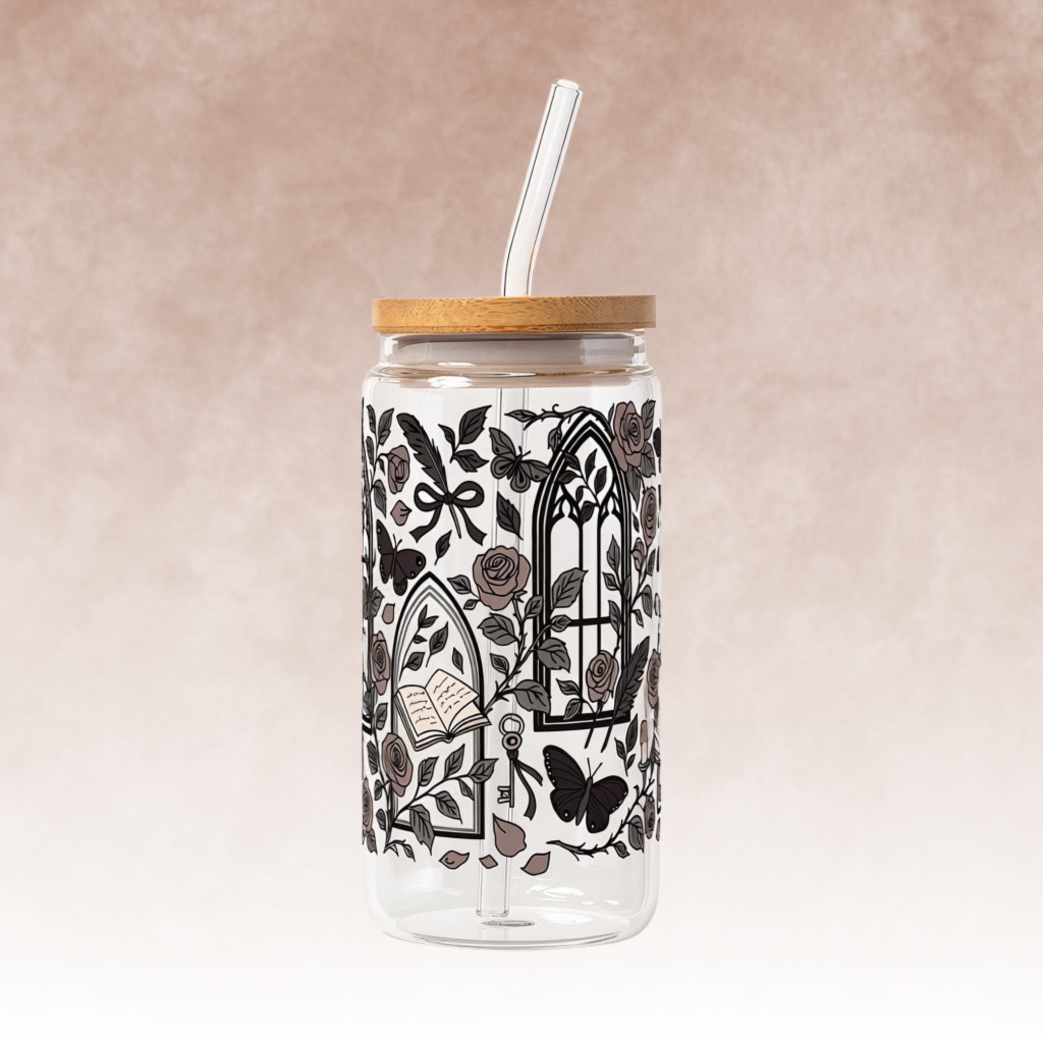 Dark Academia Glass Cups