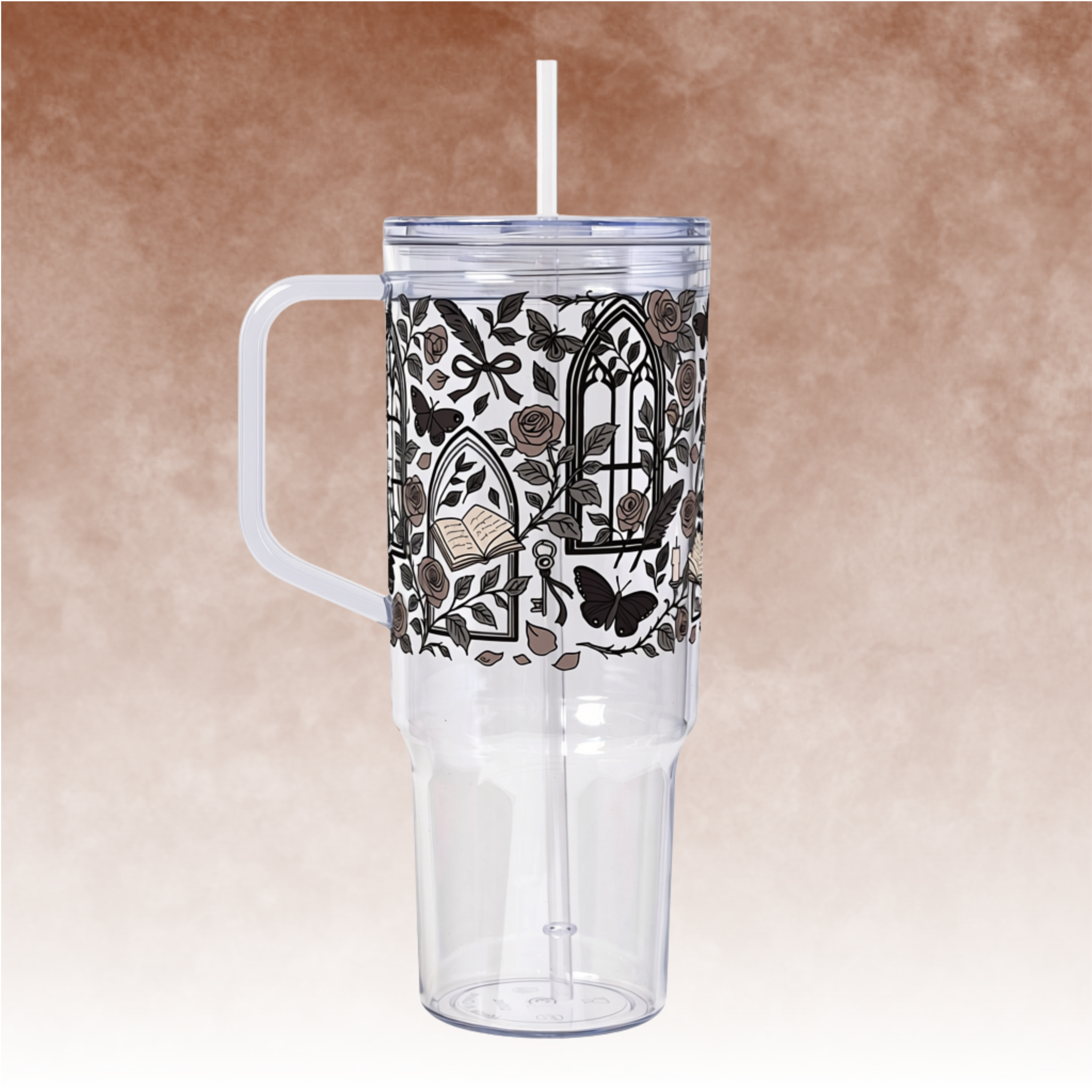 Dark Academia Glass Cups