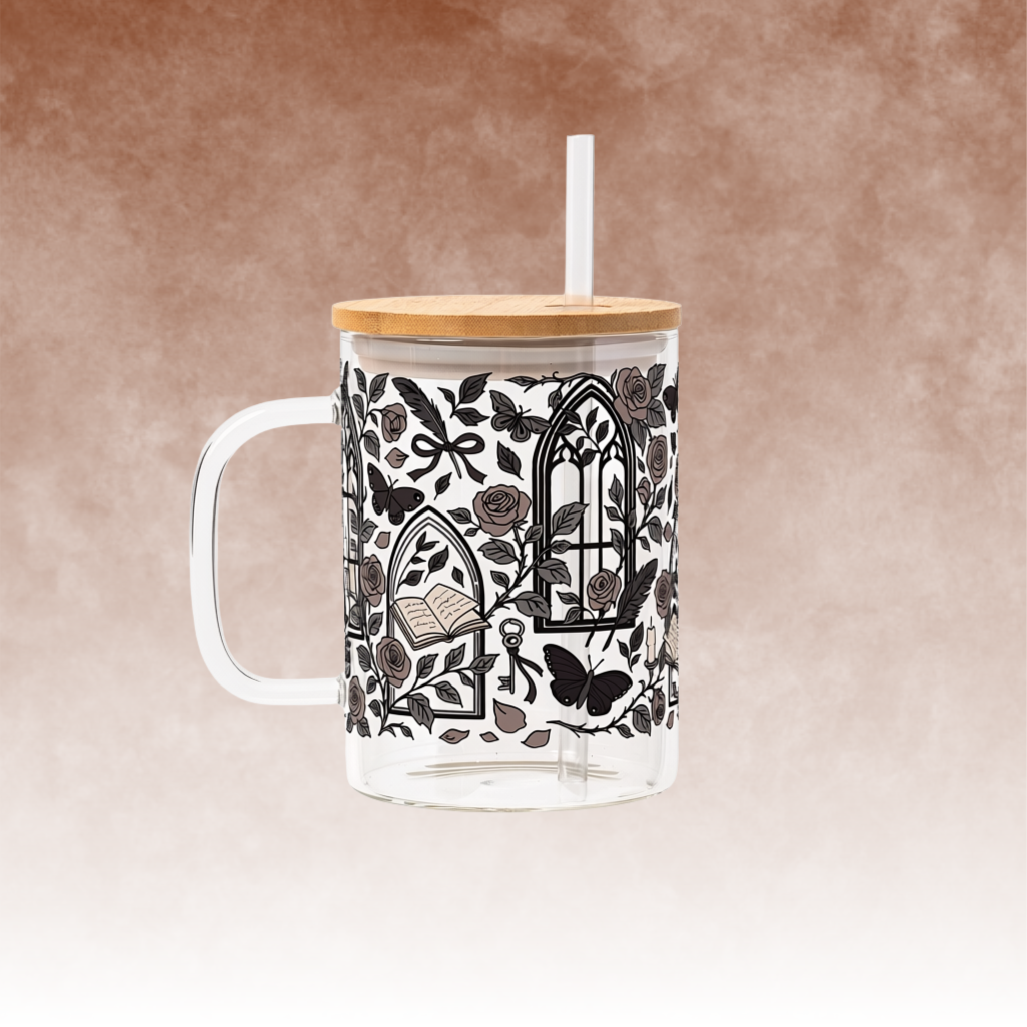 Dark Academia Glass Cups