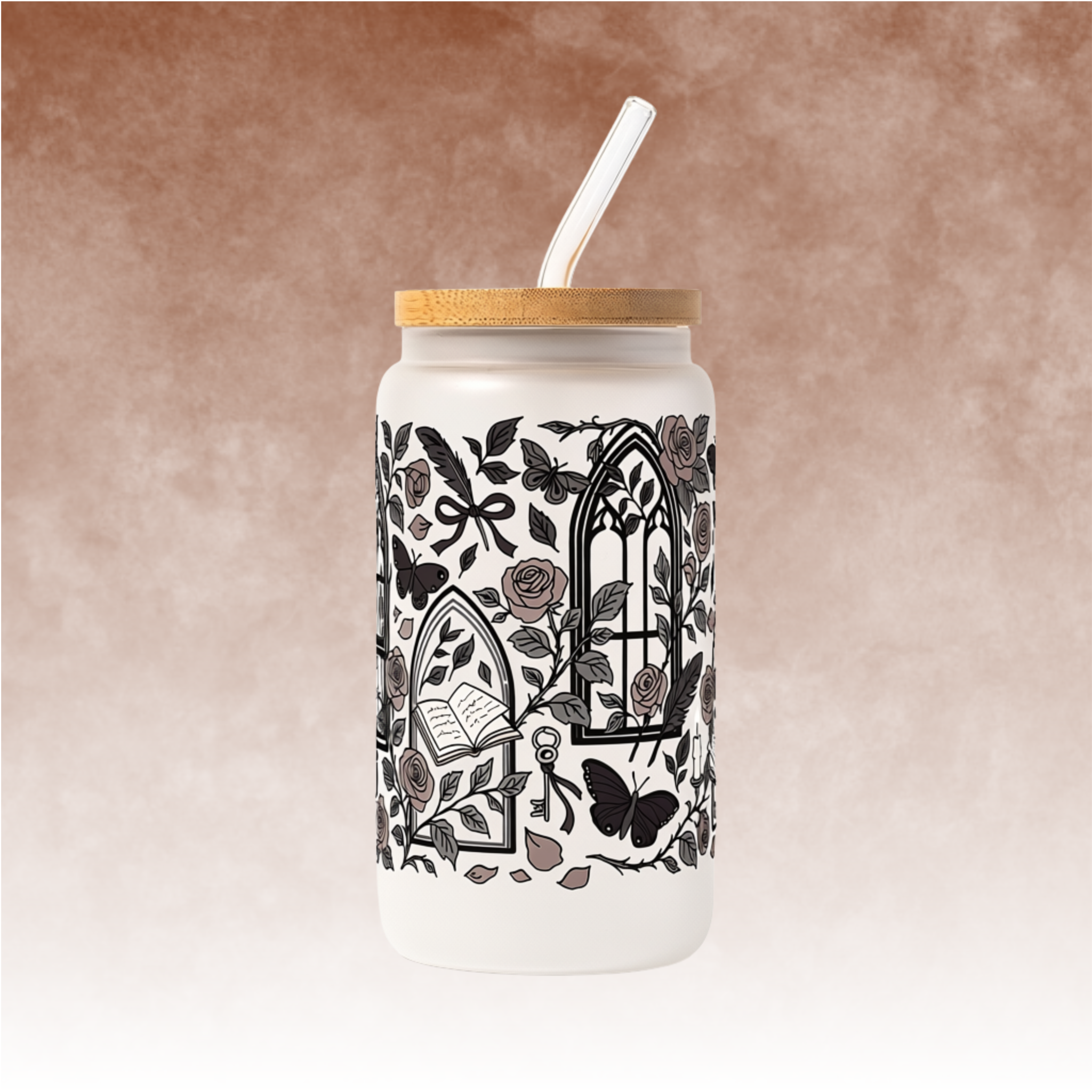 Dark Academia Glass Cups