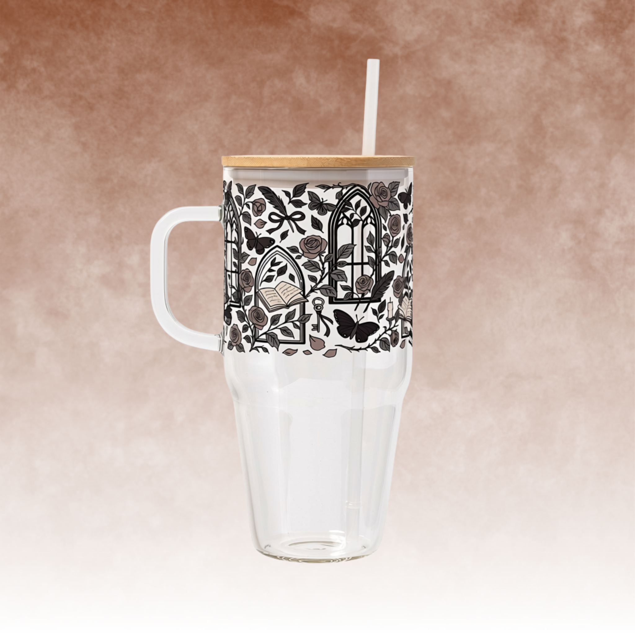 Dark Academia Glass Cups