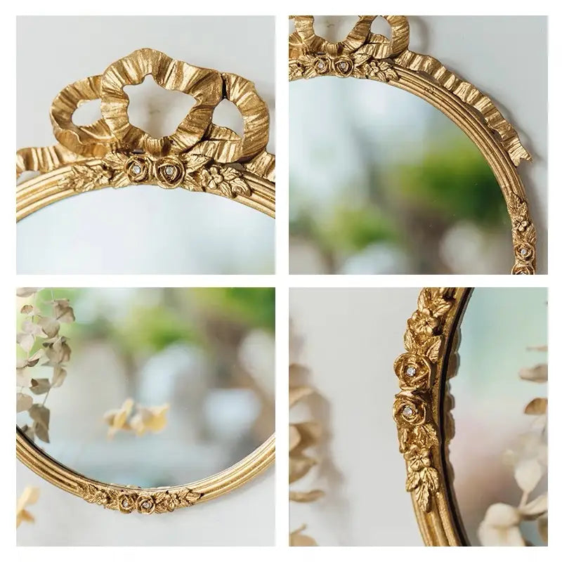 The Gilded Heirloom | Vintage Pewter Mirror